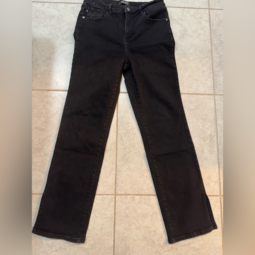 Judy Blue Women's Classic Black Straight Leg Jeans